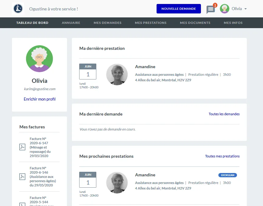 Ogustine conciergerie — Screenshots 1
