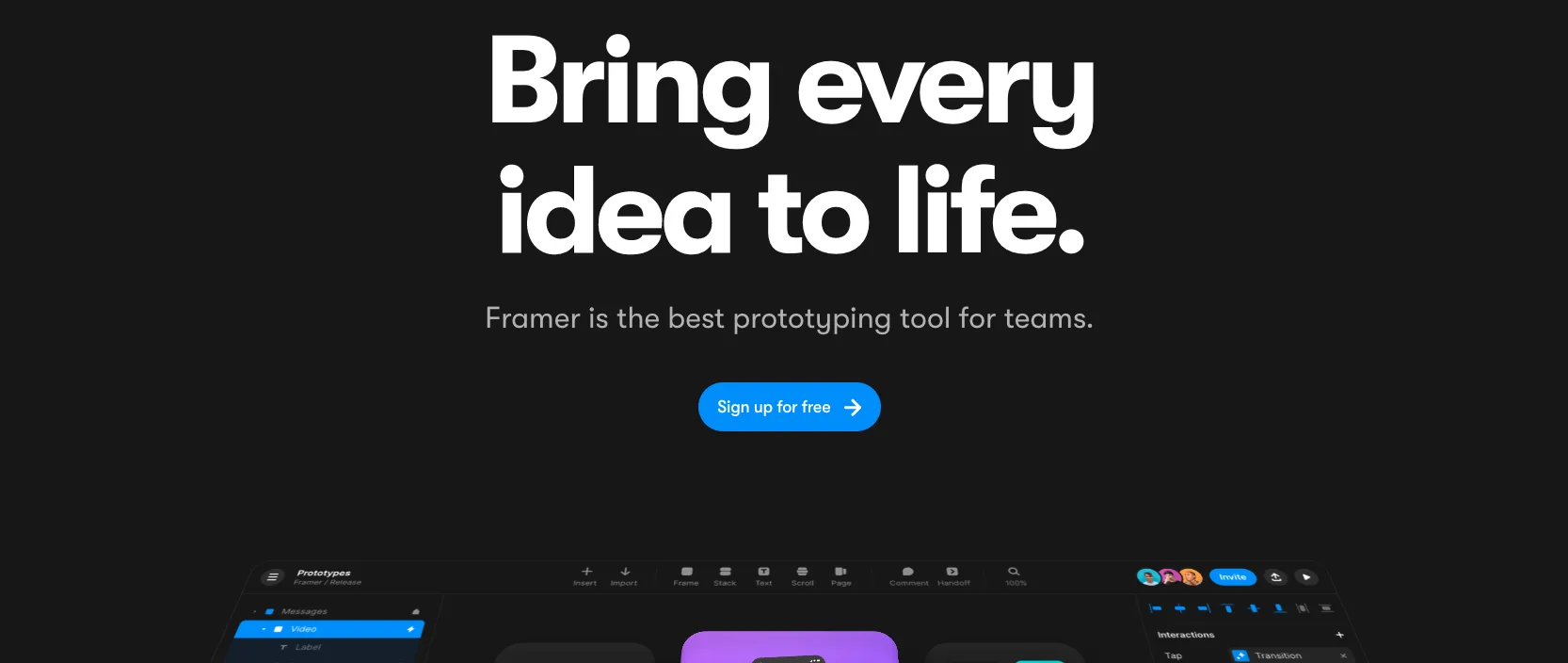 Framer — Innovative Design Prototyping Software for Creatives