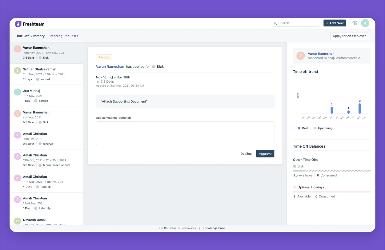 Freshteam — Screenshots 1