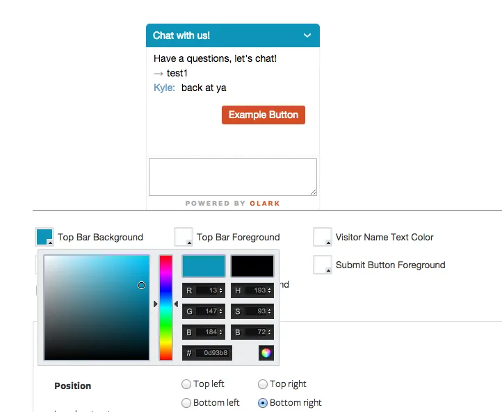 Olark — Screenshots 1