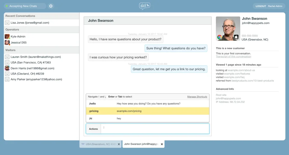 Olark — Screenshots 12