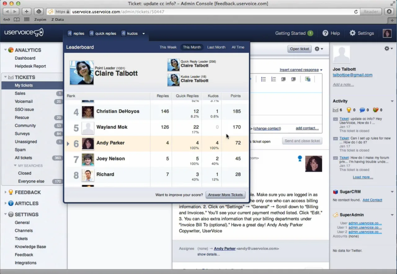 UserVoice — Screenshots 3