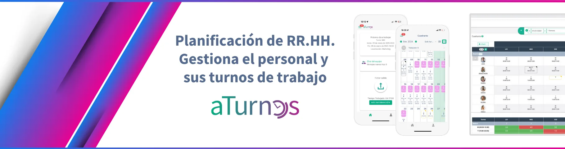 aTurnos — Planificación de turnos de trabajo y gestión de personal