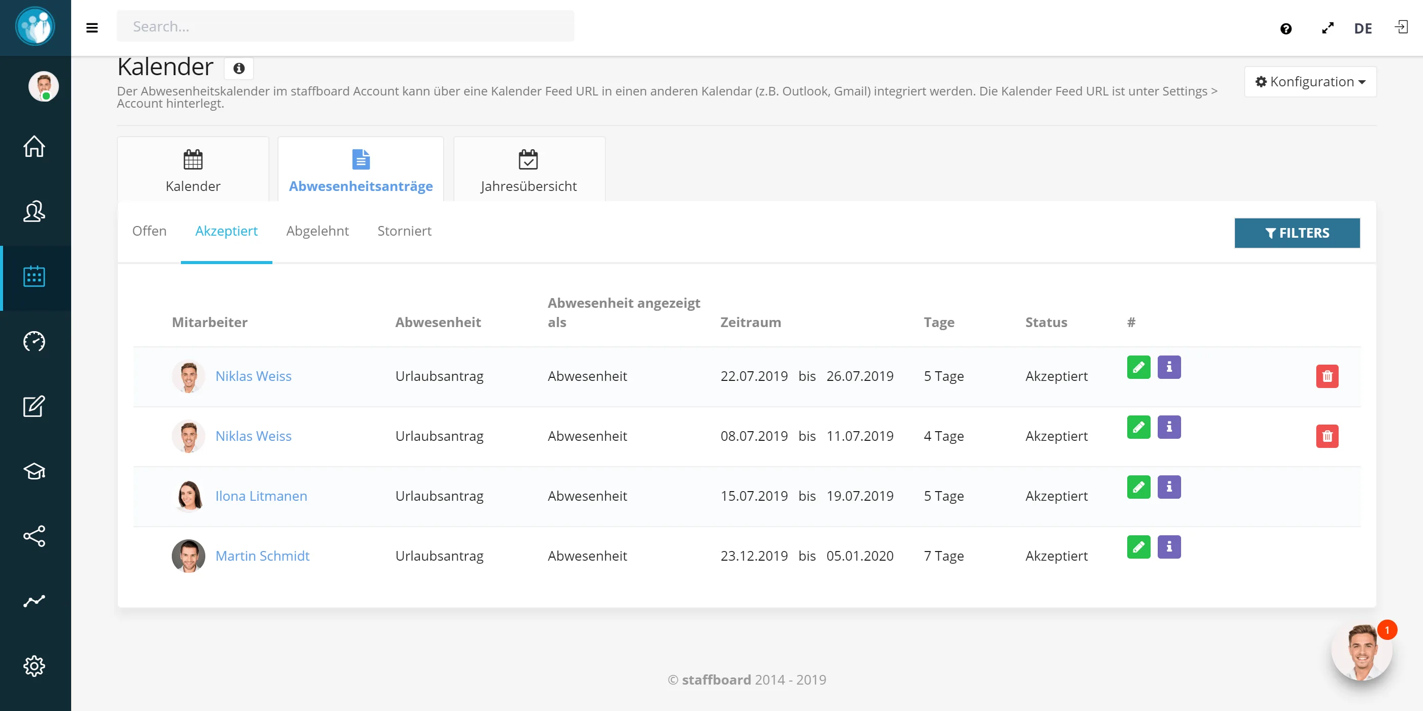 Staffboard — Screenshots 6