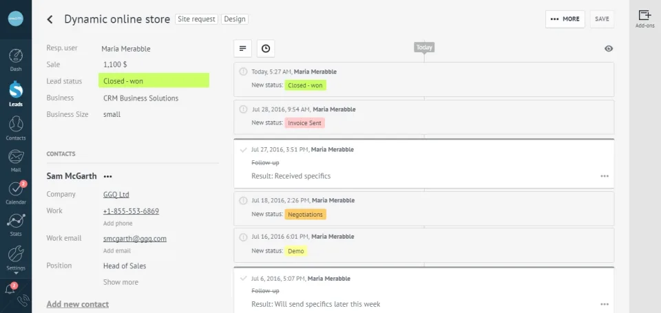 amoCRM — Screenshots 2