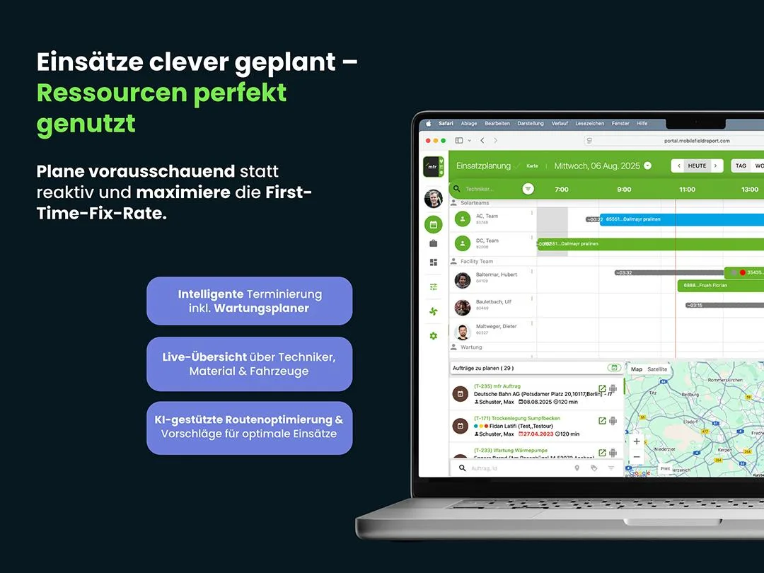 mfr® Field Service Management — Screenshots 1