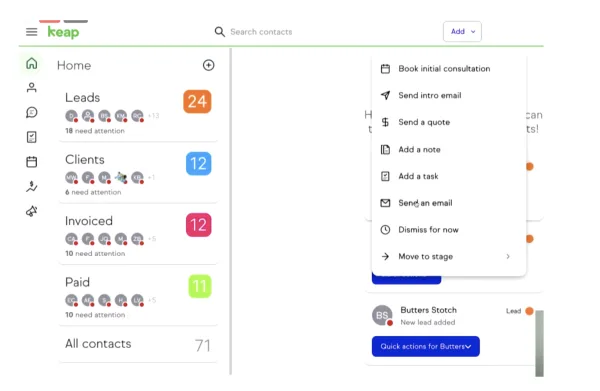 Keap — Screenshots 1