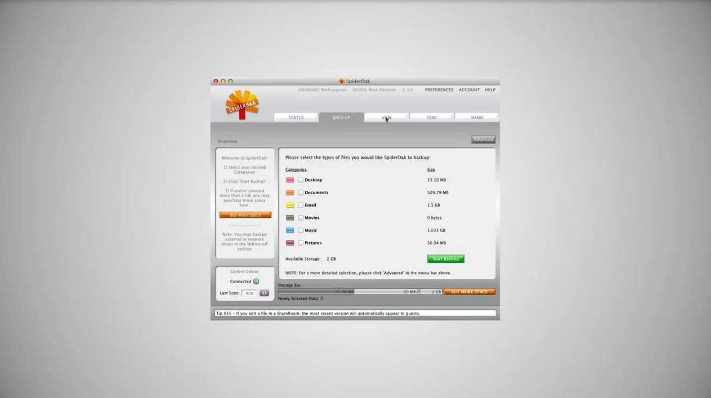 SpiderOak — Screenshots 4