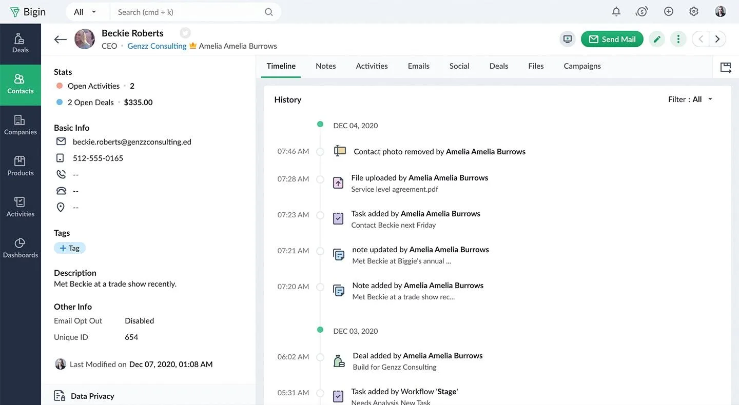 Bigin by Zoho CRM — Screenshots 1