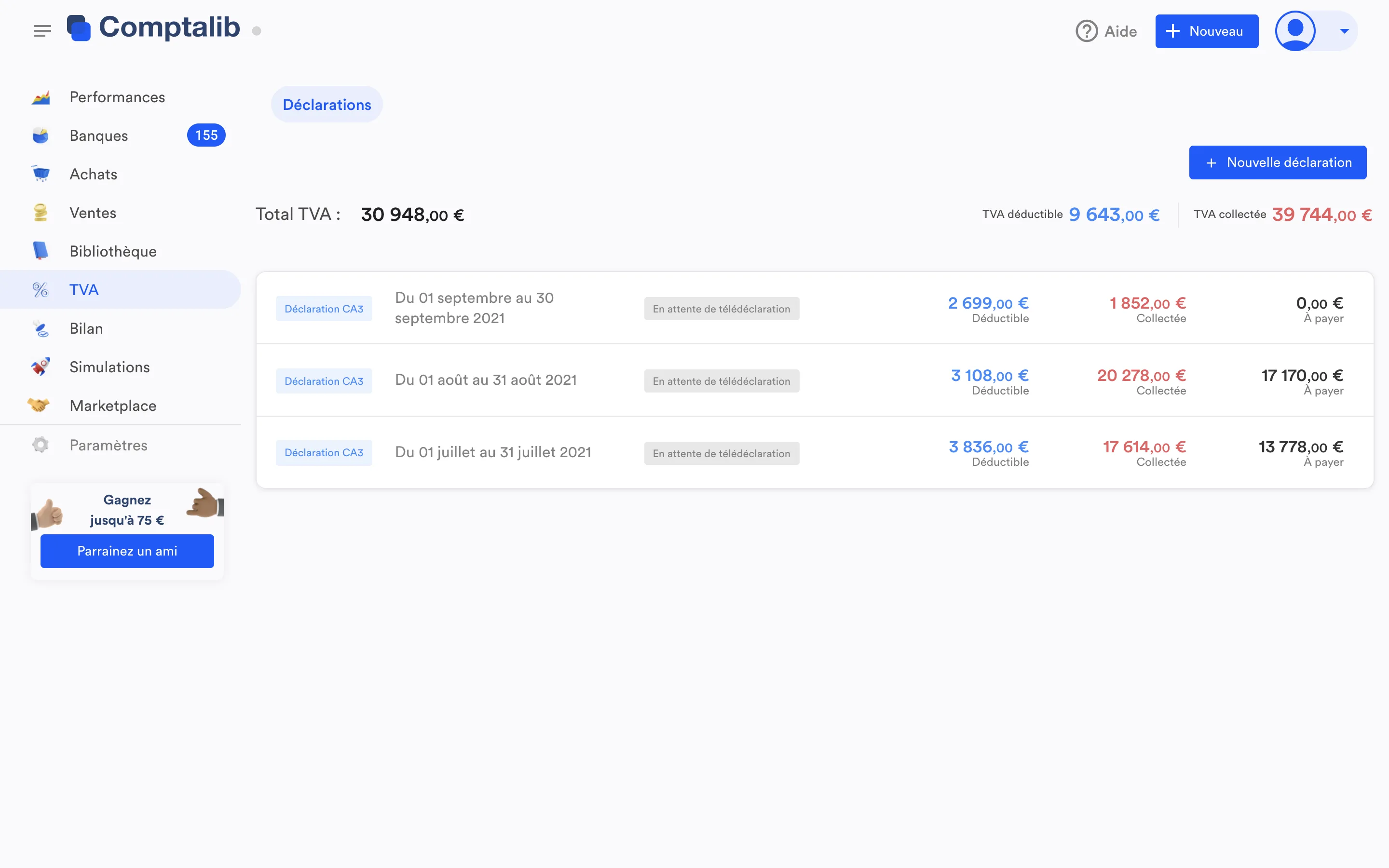 Comptalib — Screenshots 2