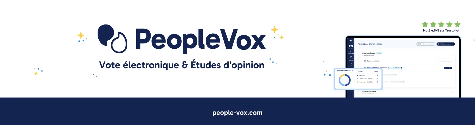 People Vox - Vote électronique — Vote électronique élections CSE 100% sécurisée