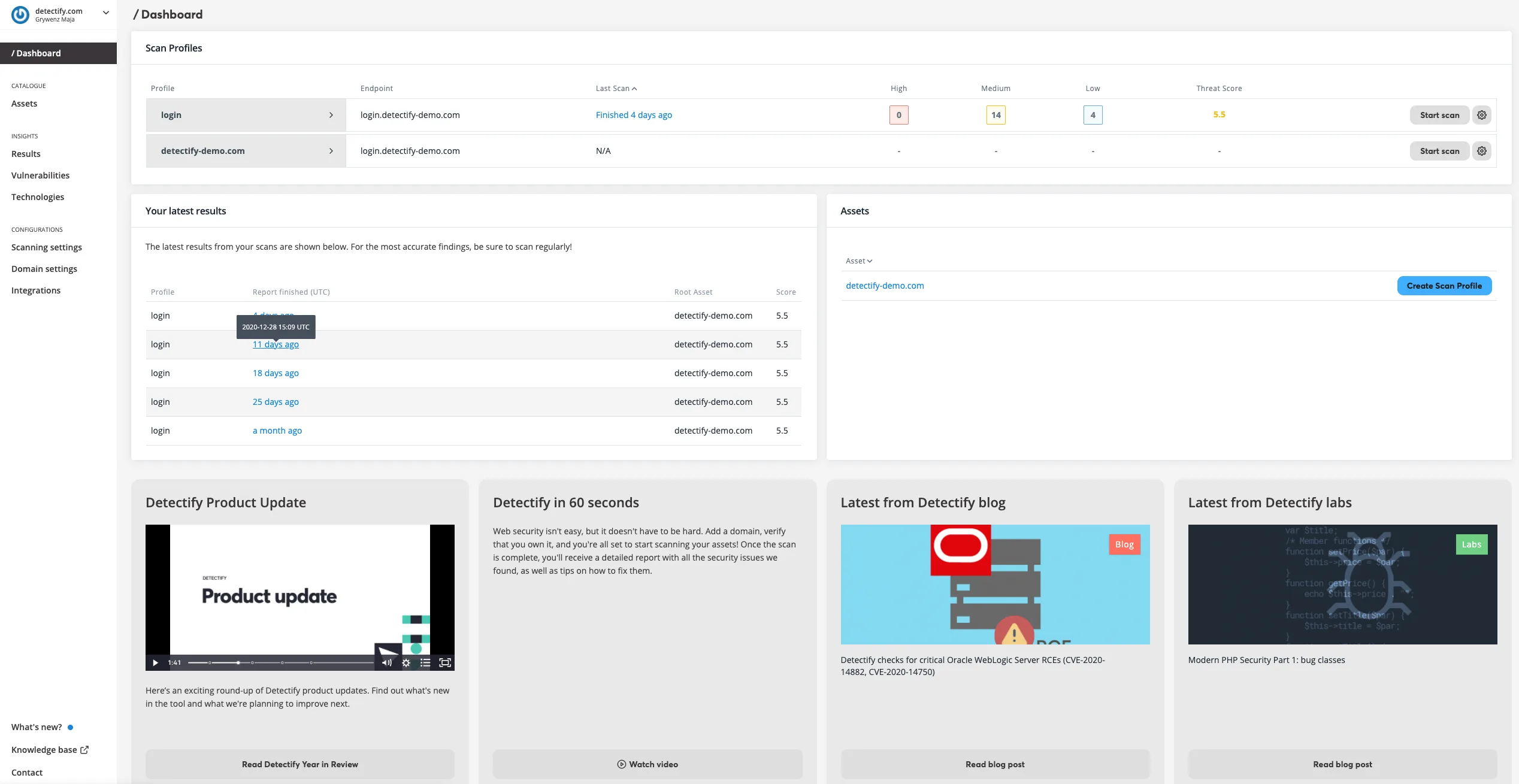 Detectify — Screenshots 1
