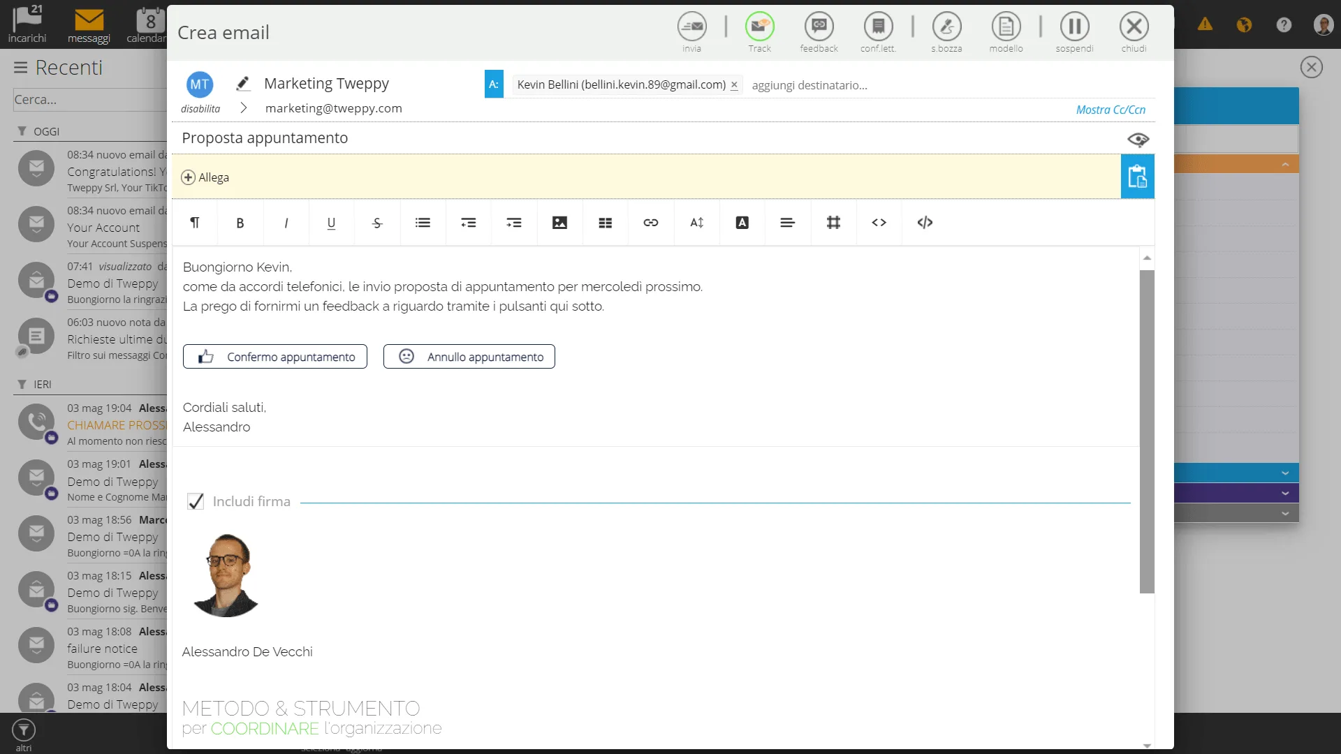 Tweppy Metodo e Strumento — Screenshots 5