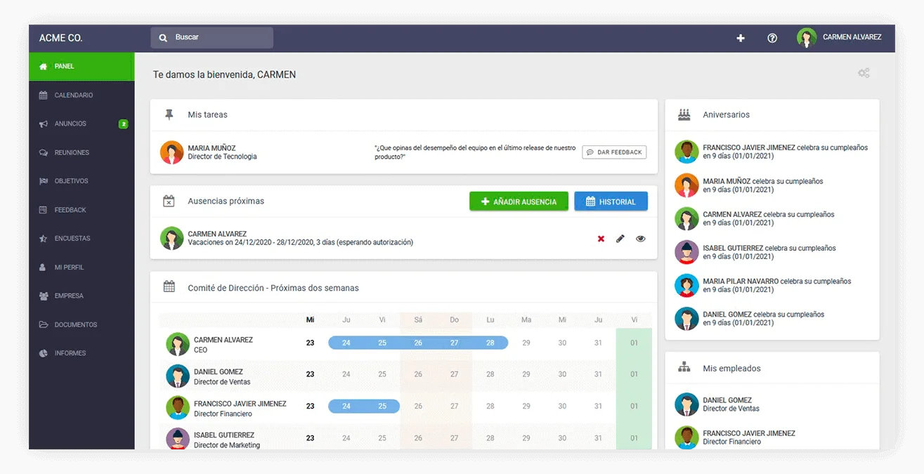 Sage RH — Screenshots 2