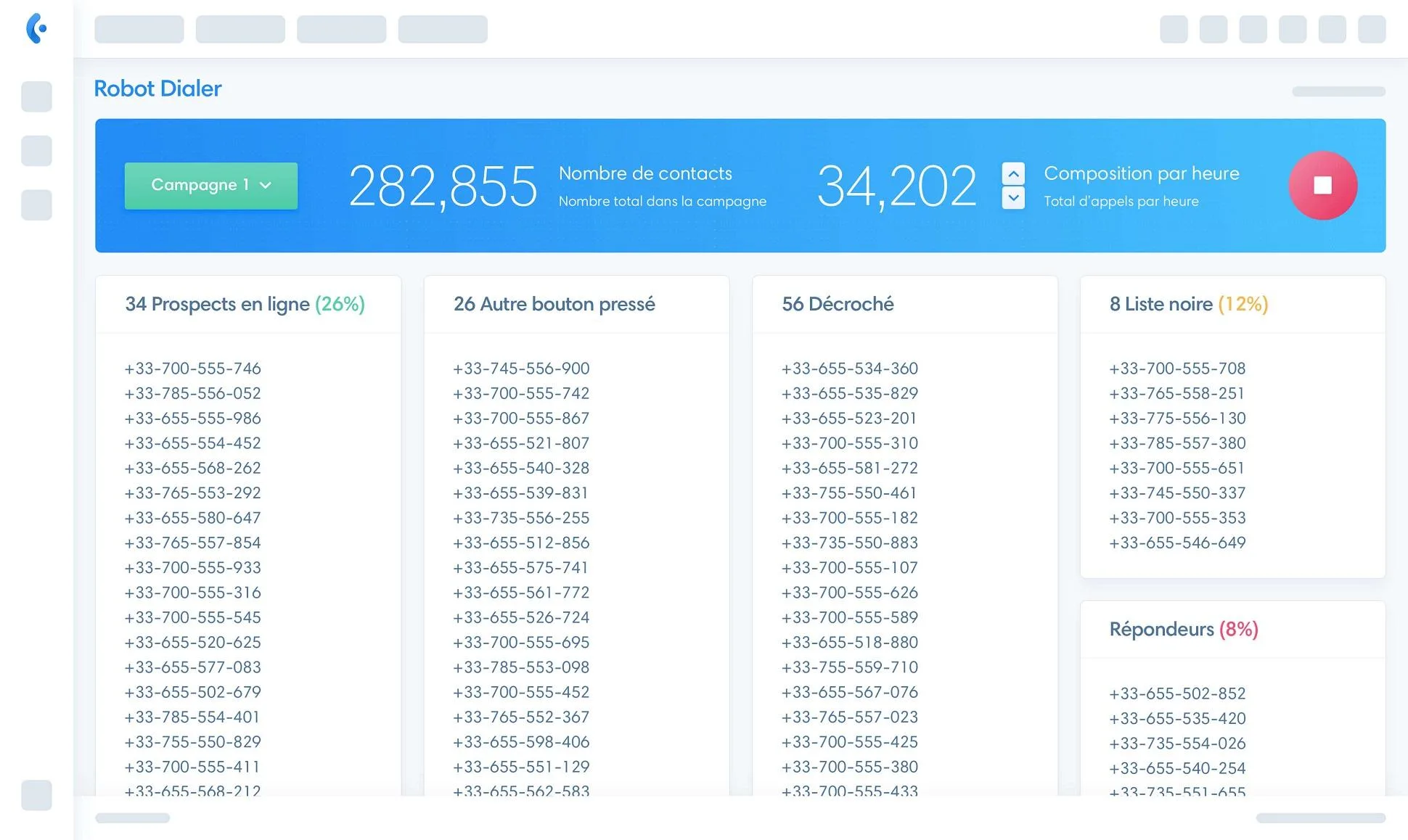 Kavkom Predictive Dialer — Screenshots 1