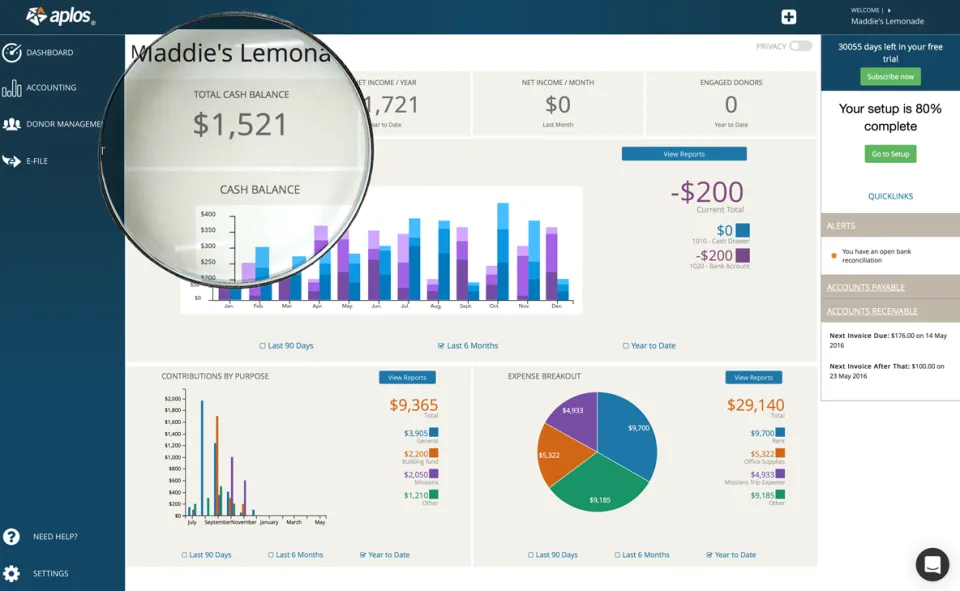 Aplos Accounting — Screenshots 1