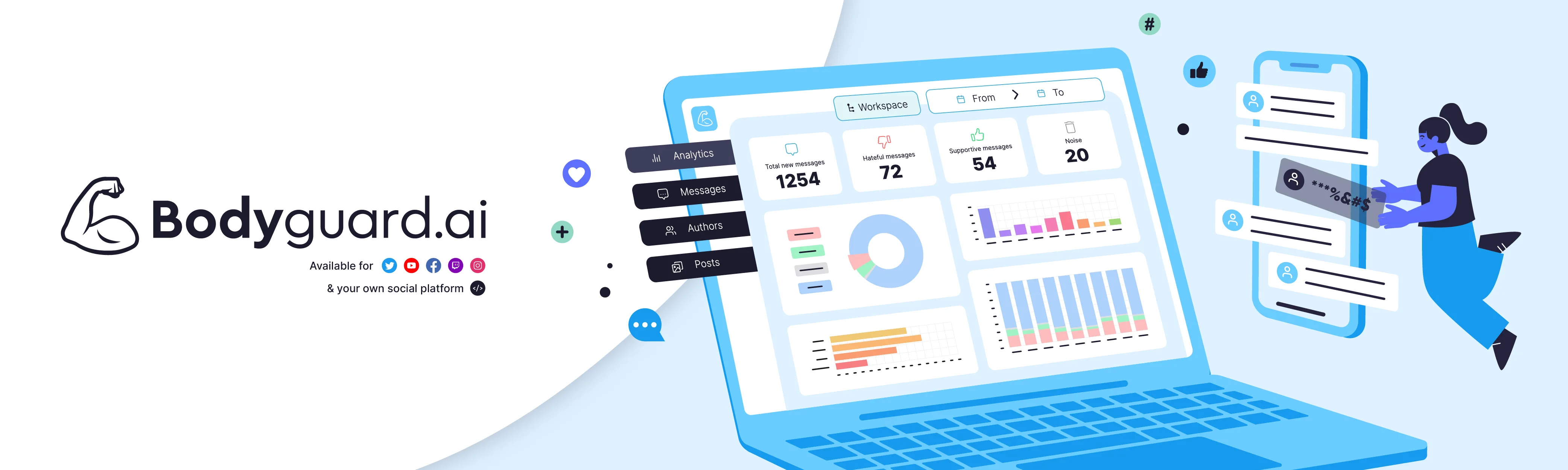 Bodyguard — Real-time Moderation Solution for toxic content