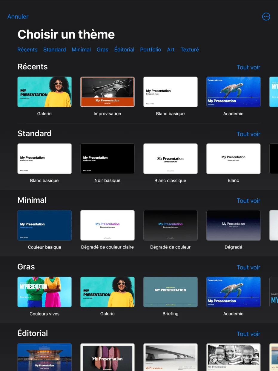 Keynote — Screenshots 1