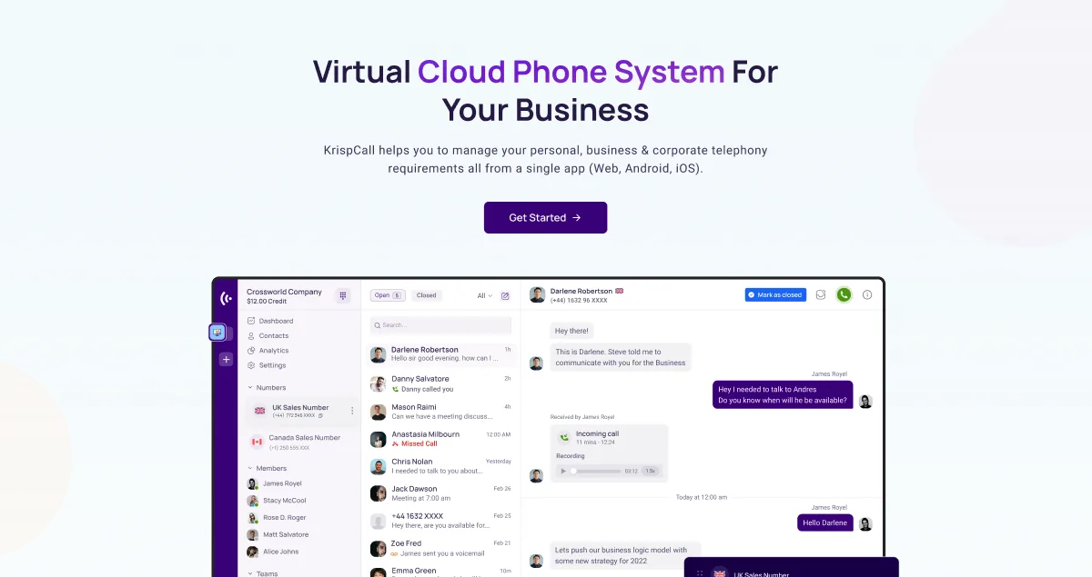 KrispCall — Screenshots 1