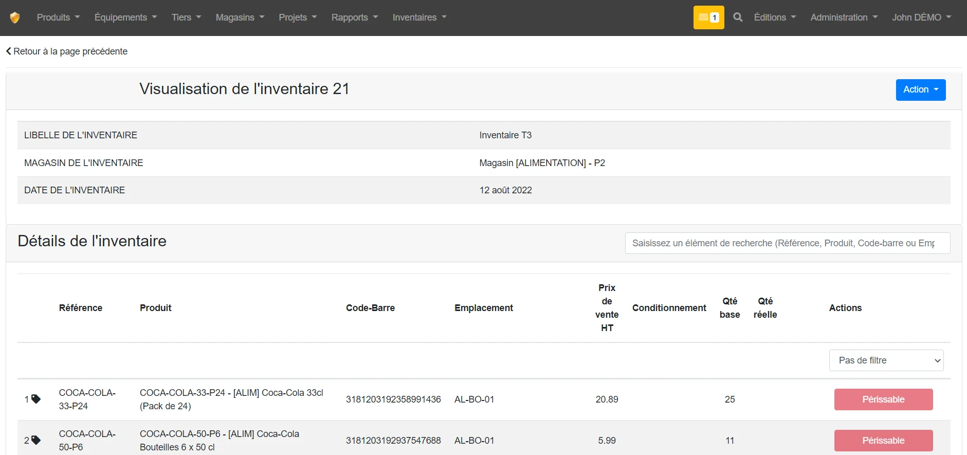 GSE-Web (Gestion de stock) — Screenshots 4