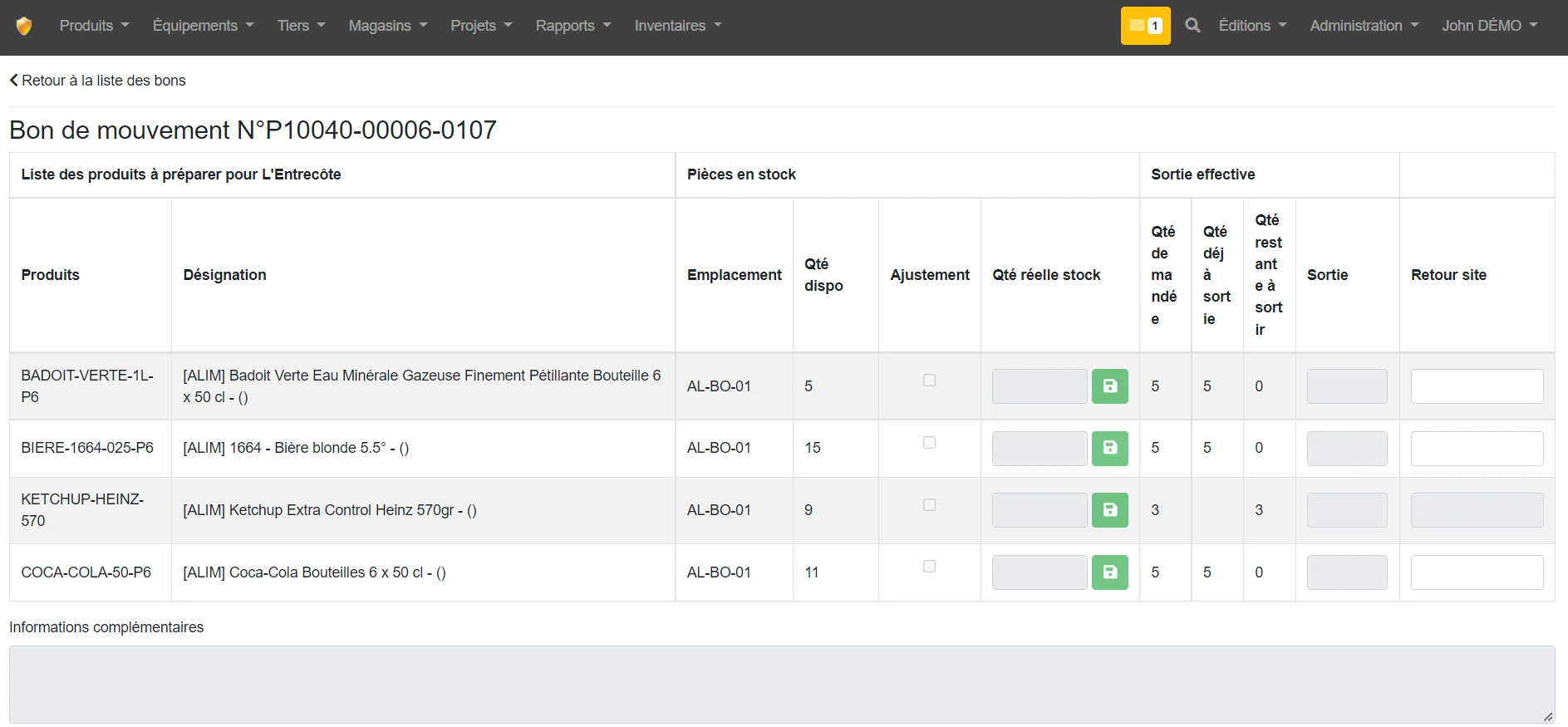 GSE-Web (Gestion de stock) — Screenshots 5