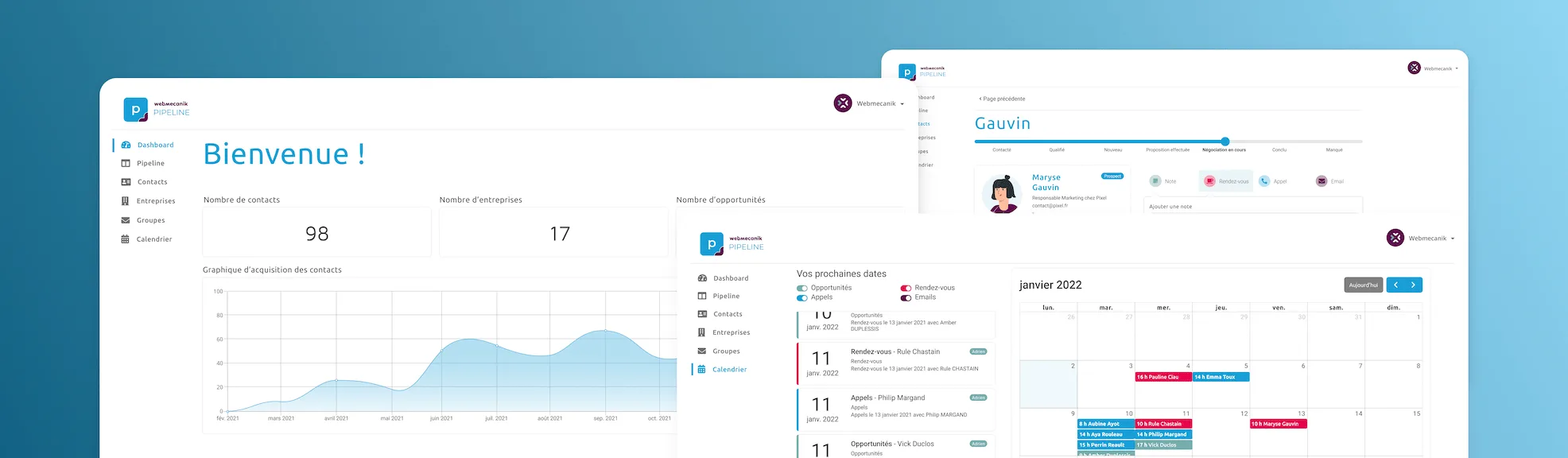 Webmecanik Pipeline - CRM — A free CRM tool : Webmecanik Pipeline