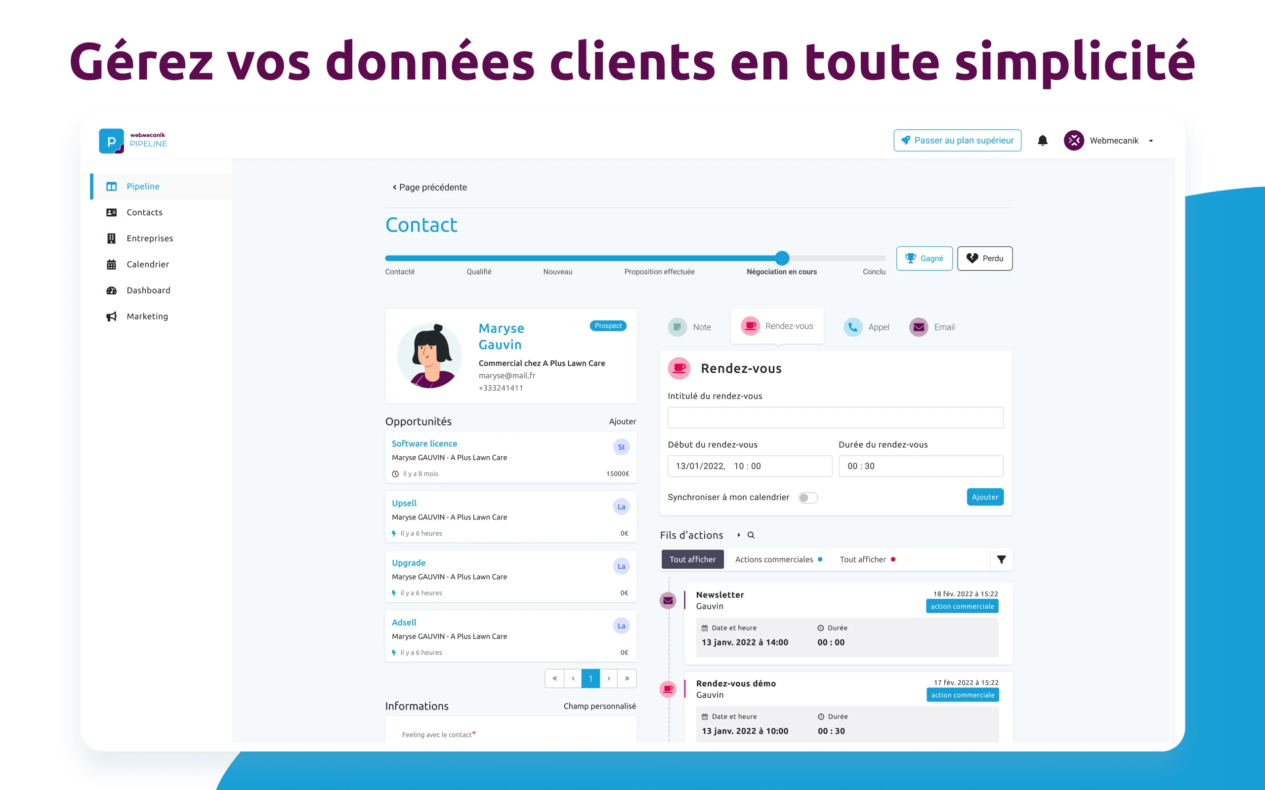 Webmecanik Pipeline - CRM — Screenshots 1