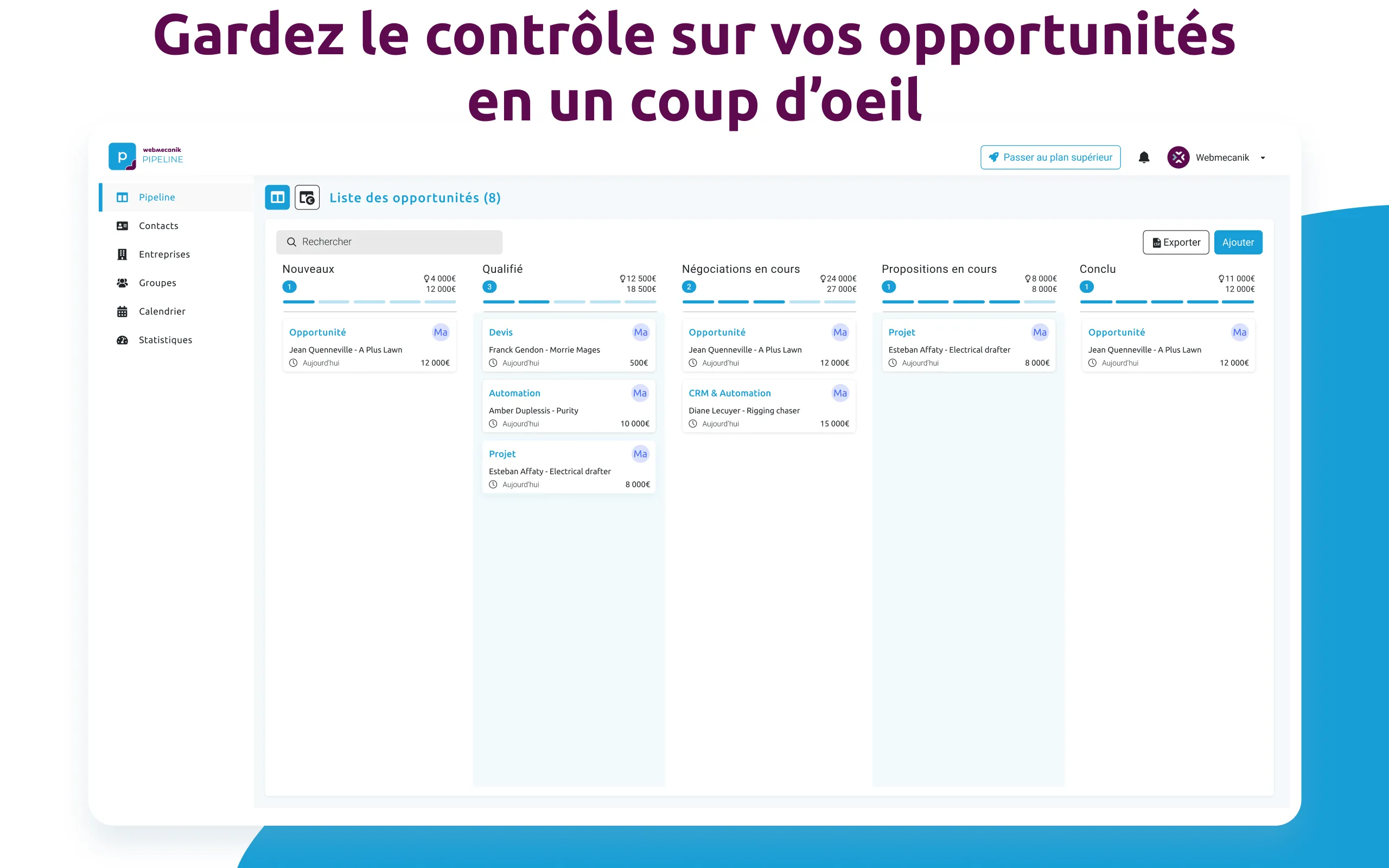 Webmecanik Pipeline - CRM — Screenshots 2