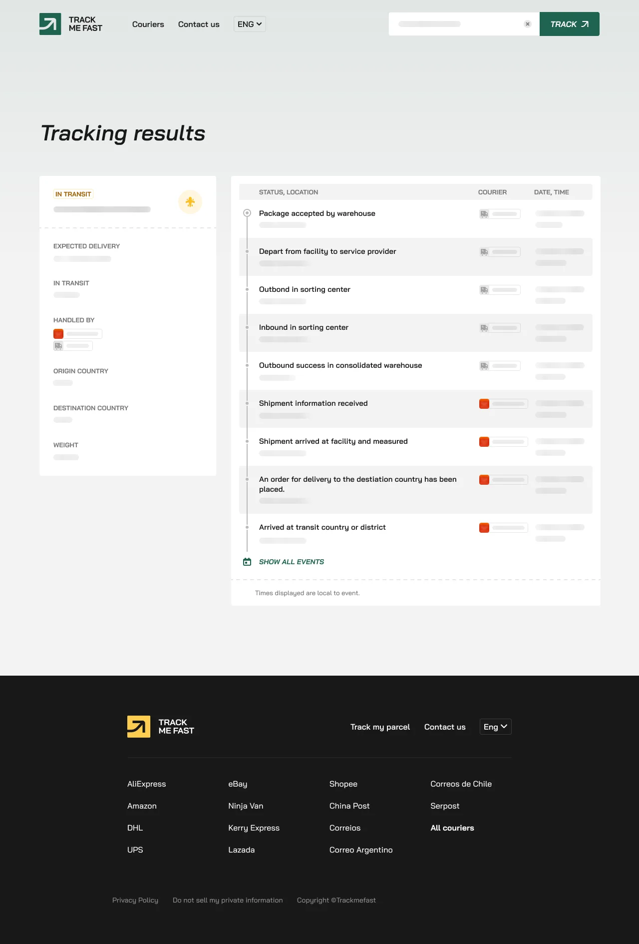 Track Me Fast — Screenshots 1