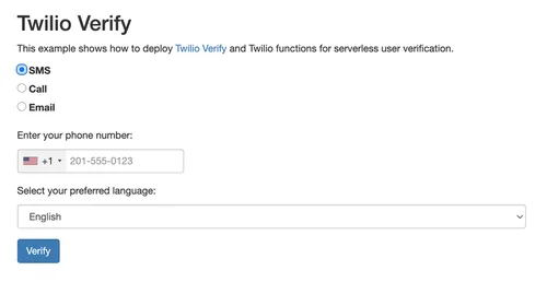 Twilio Verify — Screenshots 2