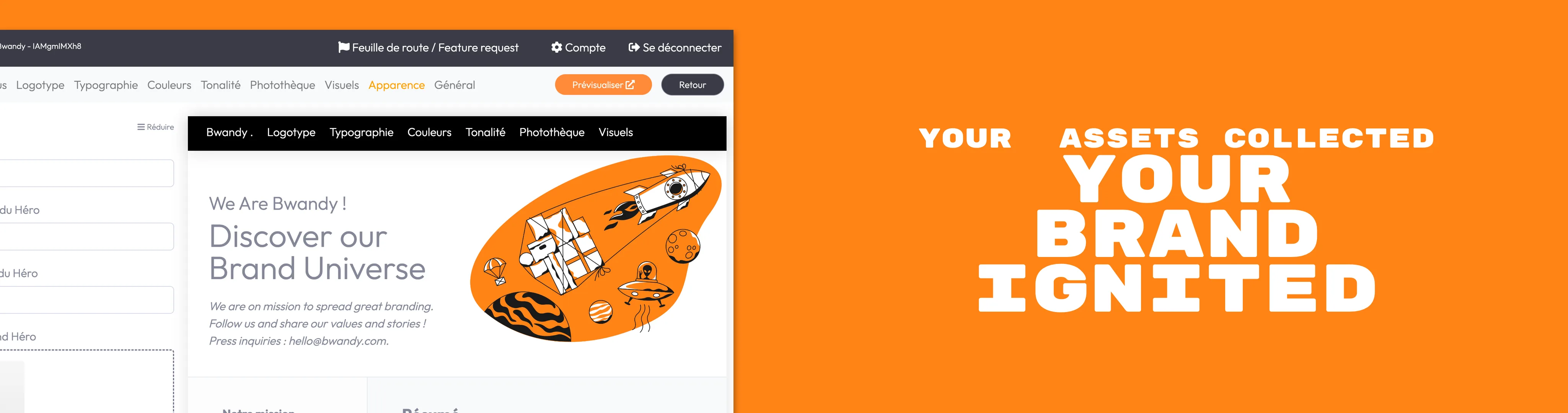 Bwandy — Simple and elegant brand management tool
