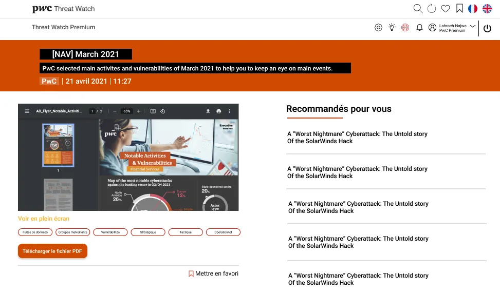 Threat Watch — Captures d'écran 2