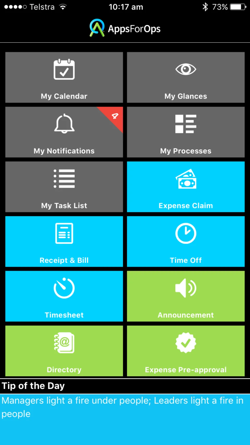 AppsForOps Time Off — Screenshots 1
