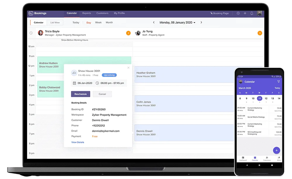 Zoho Bookings — Streamlined Scheduling Software for Businesses
