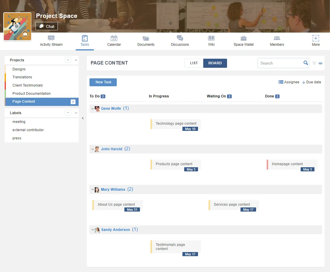 eXo Platform — Screenshots 5