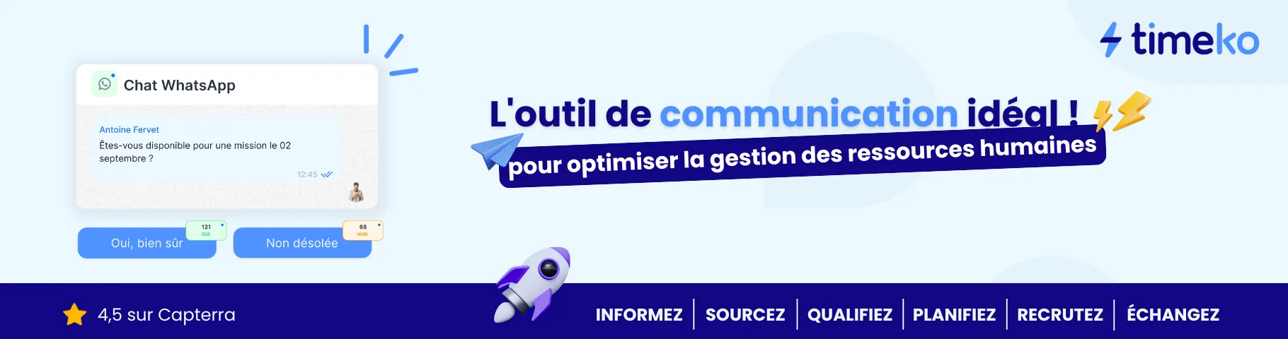 Timeko — Efficient Communication Tool for Team and Recruitment