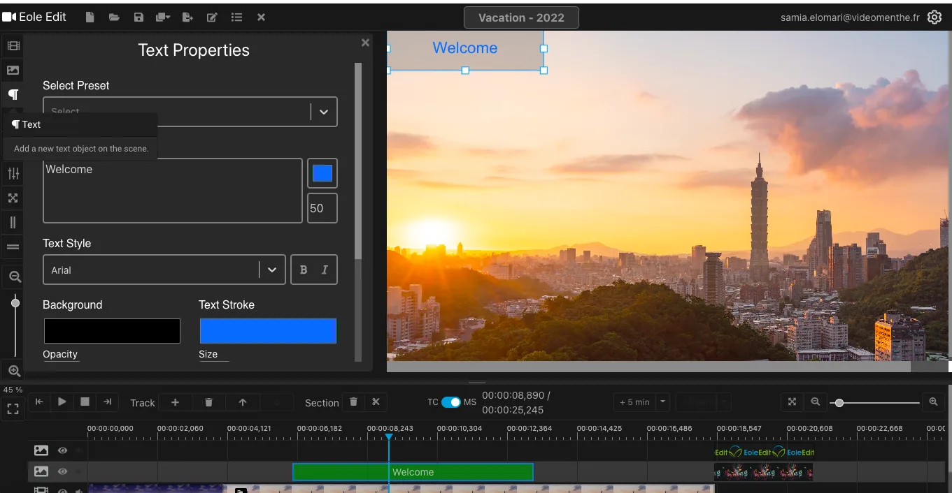 EoleEdit — The quick and easy video editing solution