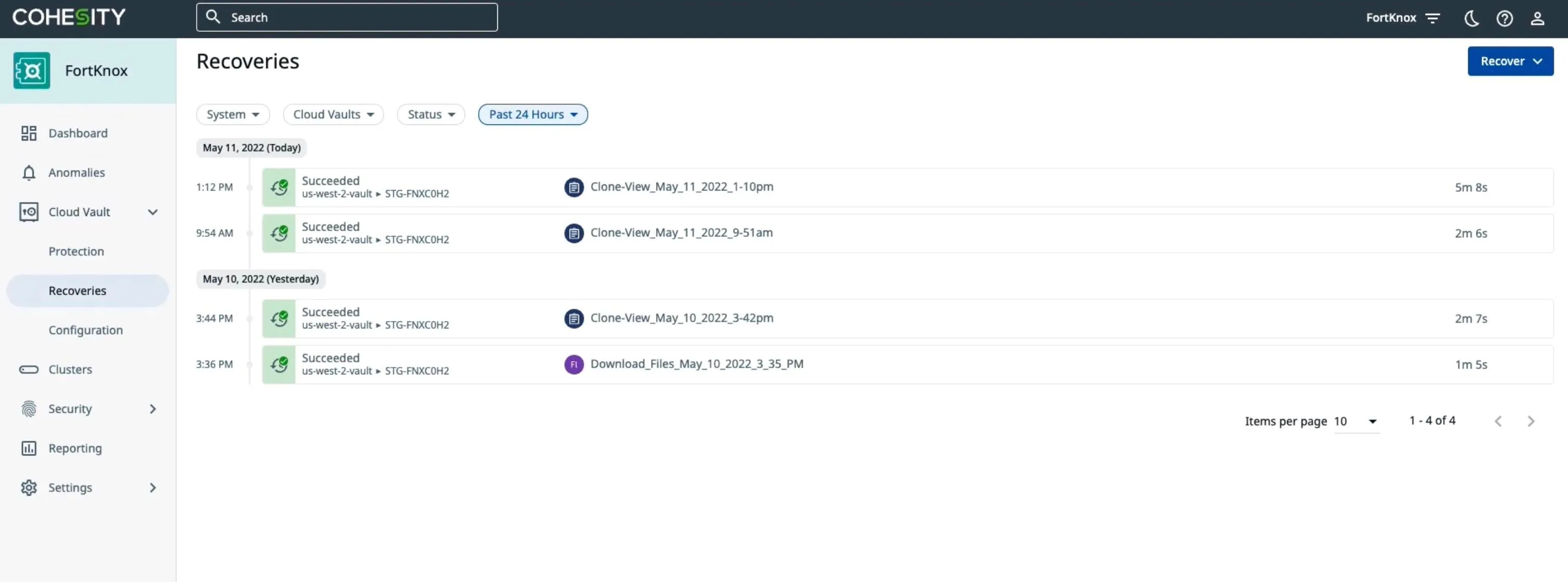 Cohesity Data Cloud — Screenshots 4