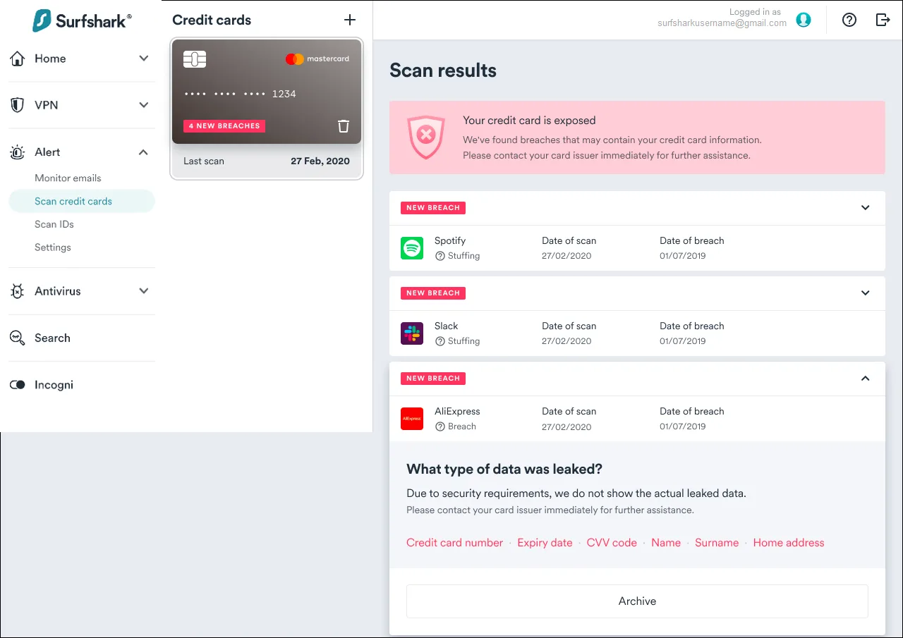 Surfshark Antivirus — Screenshots 1