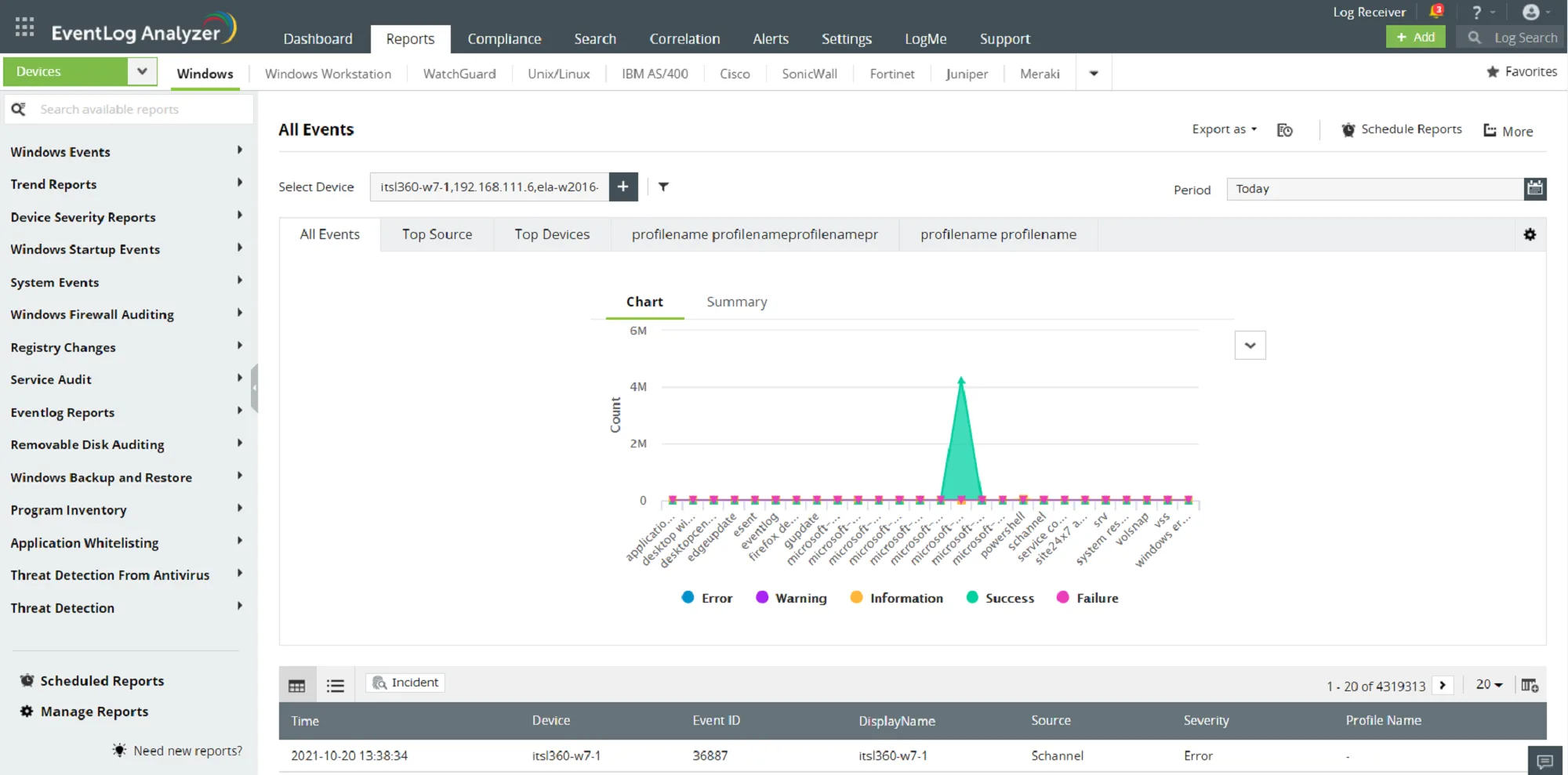 ManageEngine EventLog Analyzer — Screenshots 4
