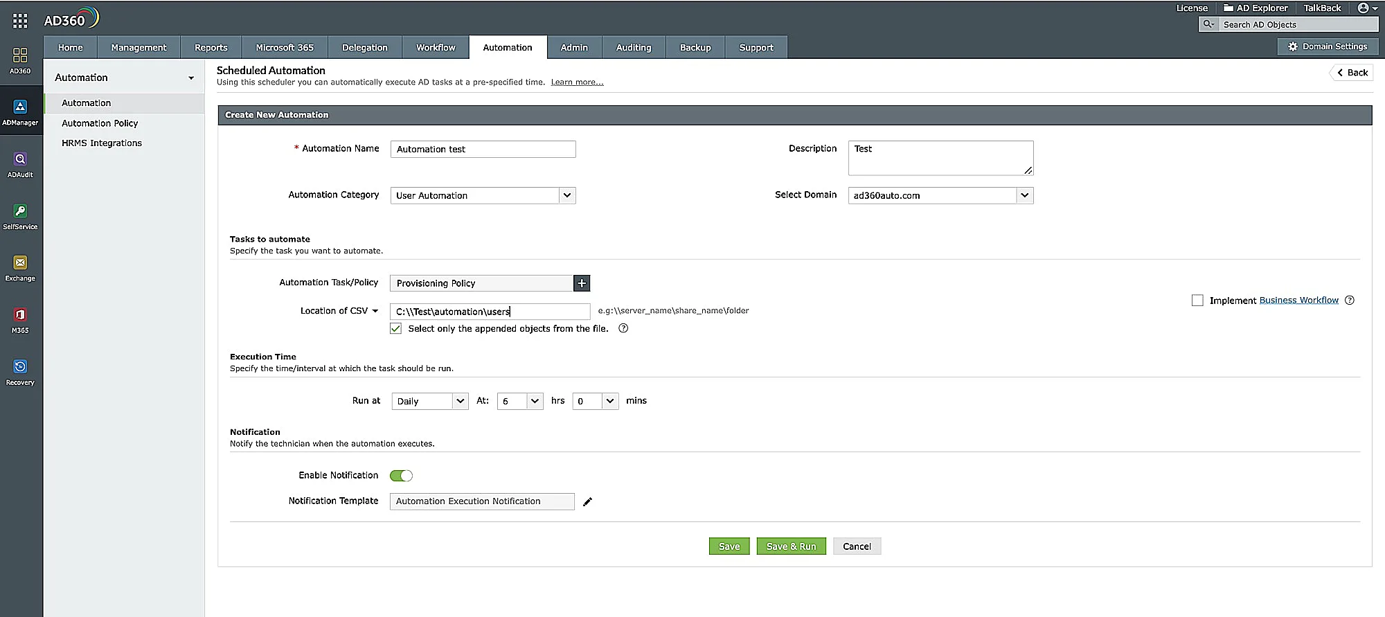 AD360 — Screenshots 1