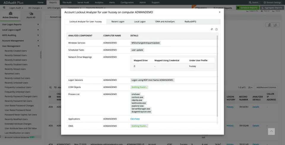 ManageEngine ADAudit Plus — Screenshots 2