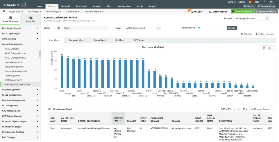 ManageEngine ADAudit Plus — Screenshots 3