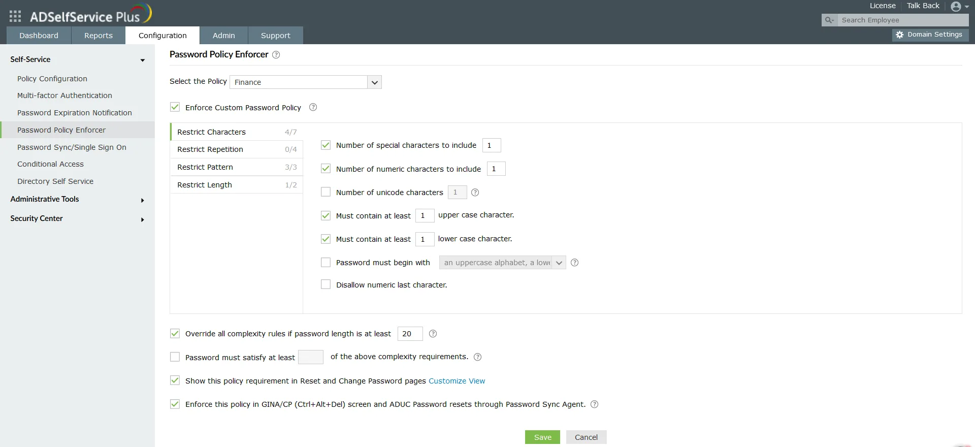 ManageEngine ADSelfServicePlus — Screenshots 5