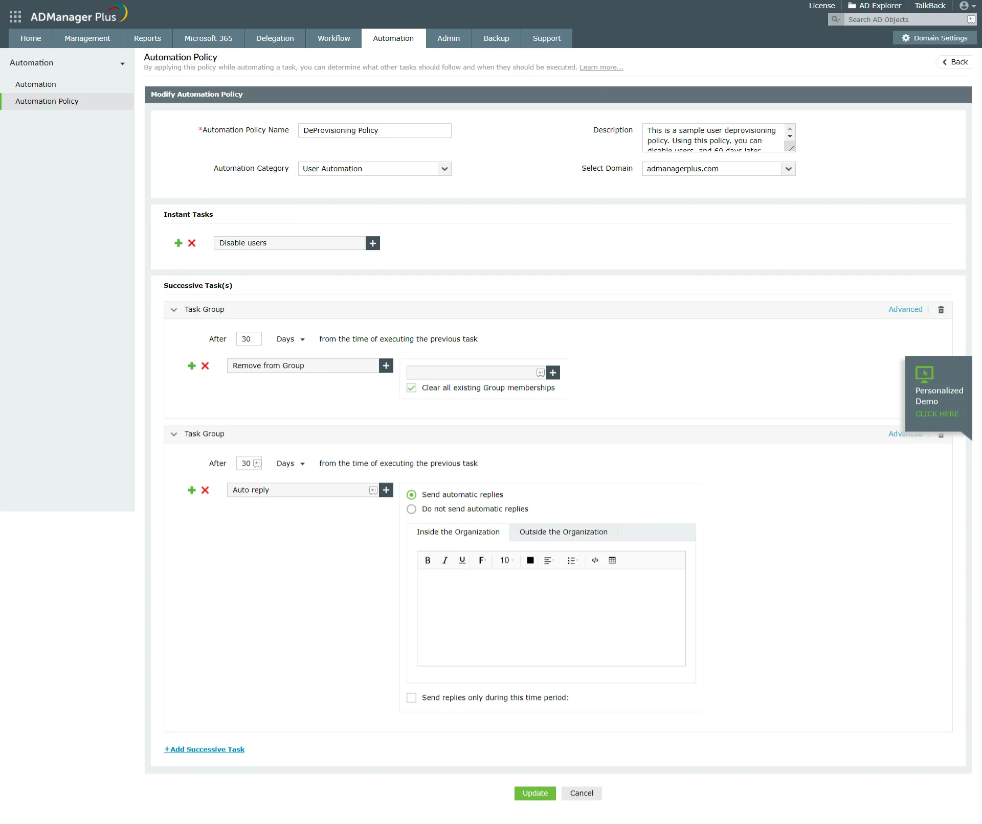 ManageEngine ADManager Plus — Screenshots 3