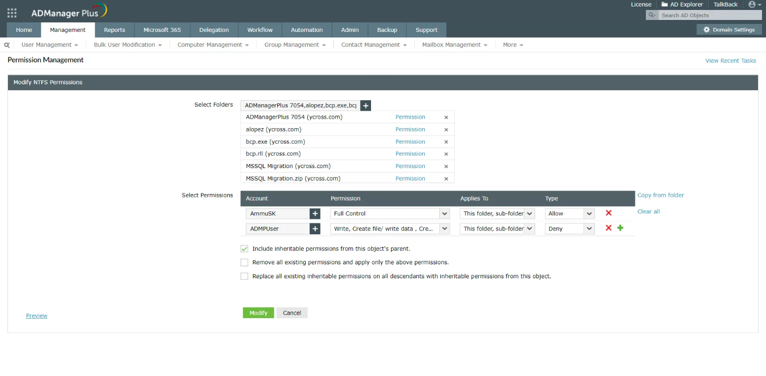 ManageEngine ADManager Plus — Screenshots 5