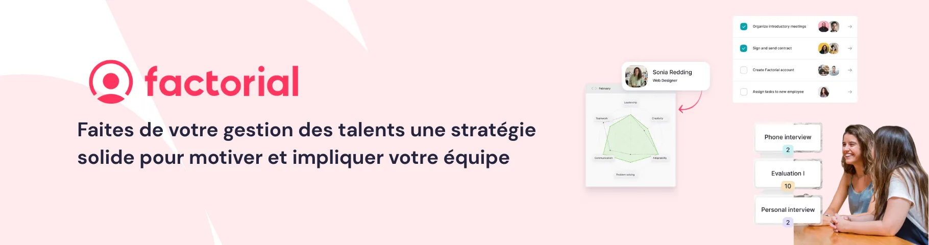 Factorial Gestion des talents — The customizable ATS that centralizes recruitment for SMEs