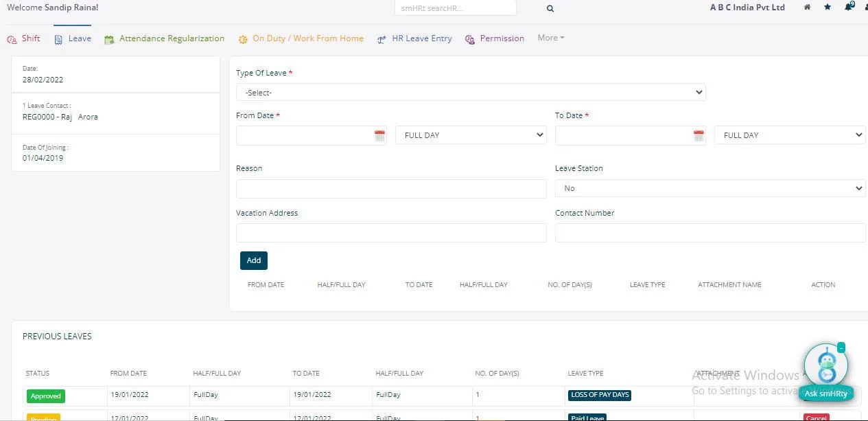 Pocket HRMS — Screenshots 4