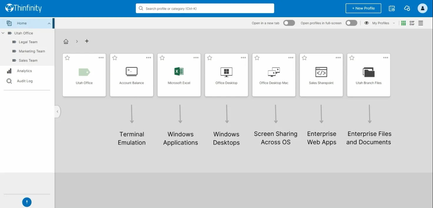 Thinfinity Workspace — Screenshots 1