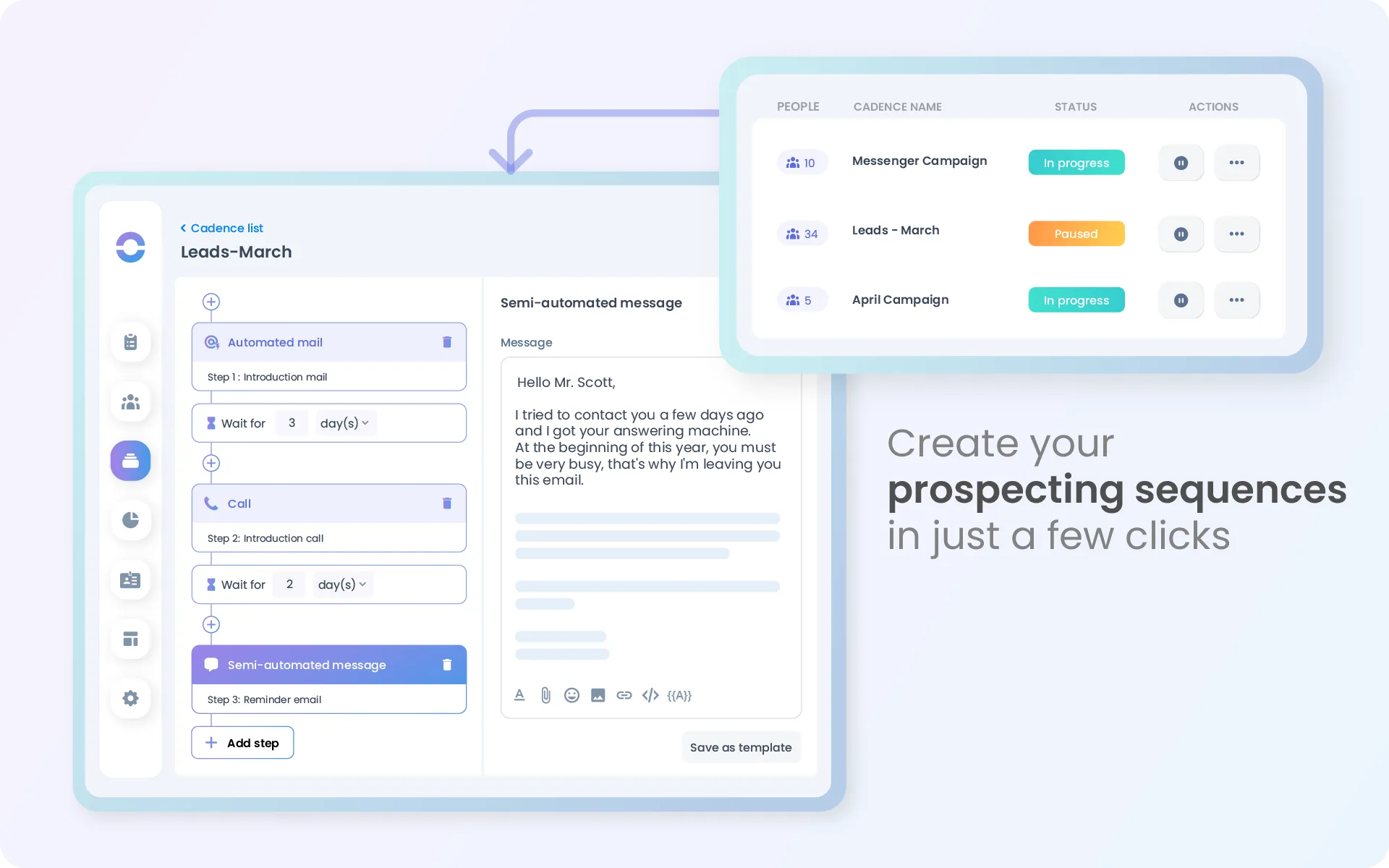 Cadence — Sales prospecting tool
